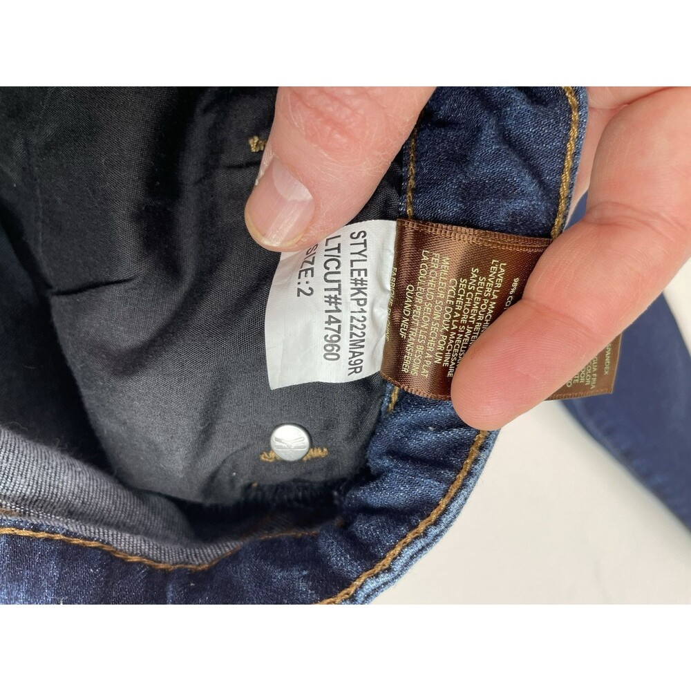 Kut From The Kloth Jeans Carlo Skinny Ankle, Womens Size 2, Dark Blue, Designer - Picture 4 of 11